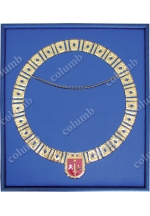 Titled badge of honor (collar) case with a flocked lodgment