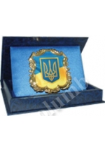 'Small coat of arms of Ukraine' standard formed souvenir 'cartouche'