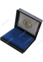 Medal case with corporate logotype application on the cover