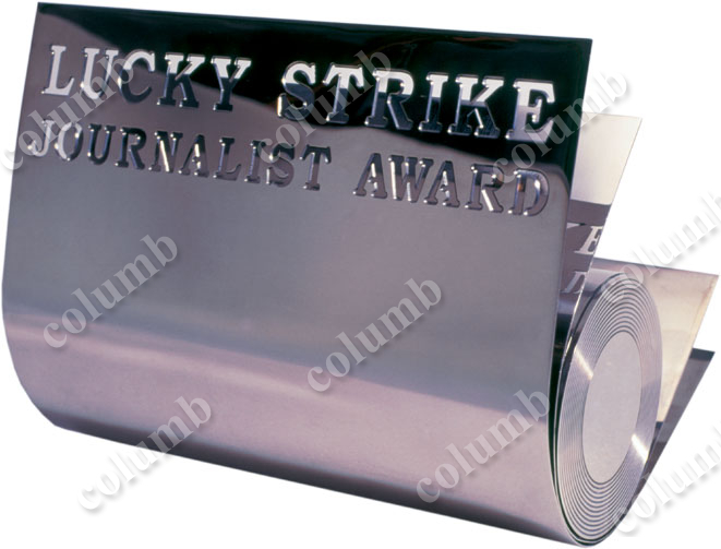 'Lucky Strike Journalist award' souvenir