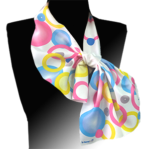 French tie. Material - wet silk