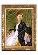 Portrait of a woman in a frame