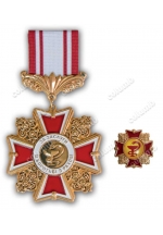 'Honoris causa in struggle with cancer desease' medal with miniature variant