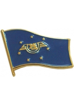 Badge "UZ" made in form of the flag
