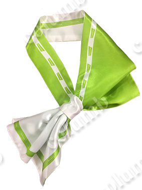 French tie (neck scarf) Greenway two-layer stitched satin A1 French tie (neck scarf) Greenway two-layer stitched satin A1