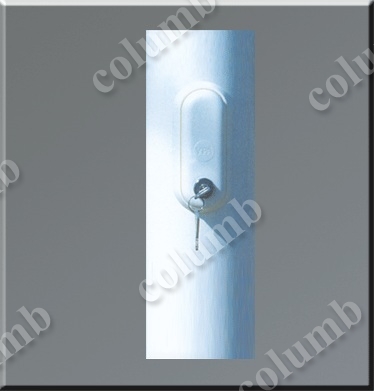 Lock for fiberglass flagpole
