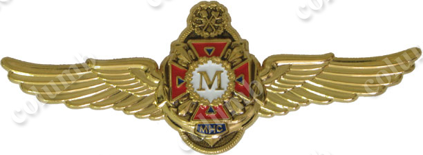 'Master degree qualification' emblem of Ministry of Emergency Situations