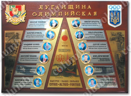 'Olympic Lugansk' plaque