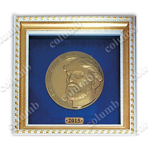 Hippocrates  2015 medal in a frame