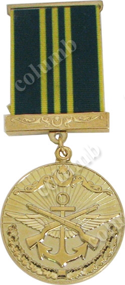 Medal with jaws "For Impeccable Service - 15" Azerbaijan