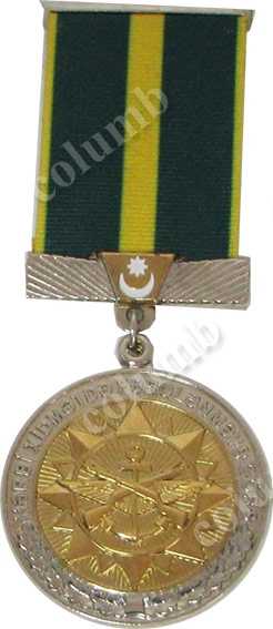 Medal with jaws "For the difference in military service - 2 degrees" Azerbaijan