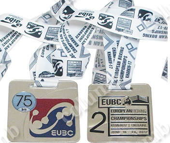 Medal on the tape "EUBC Kharkov-17" nickel