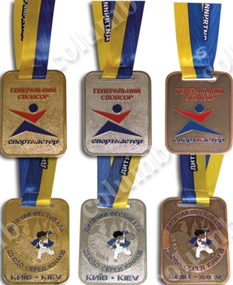 Medals on the tape "Children's Judo Festival 2014"
