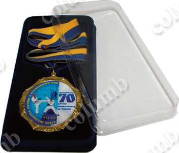 Medal on the tape "Cup of the President of Ukraine in hand-to-hand combat" in the case