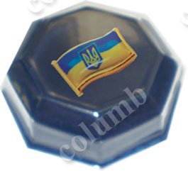 Eight-square case for badges of 52 mm